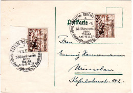 DR 1937, Sonder Stpl. Bolschewismus Ausstellung Berlin A Auf Karte M. 2x3 Pf. - Covers & Documents