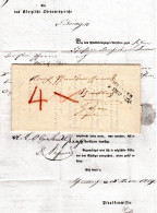Württemberg 1829, L2 ÖHRINGEN Auf Porto Brief M. Gedrucktem Inhalt V. Schwabbach - Precursores