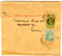 GB, 1/2d Auf 1/2d Streifband Ganzsache M. Stpl. E.C.P  N. Deutschland. - Other & Unclassified