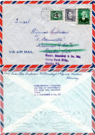 Norwegen 1953, Seemanns Nachsende Luftpost Brief V. Horten N. Philippinen.  - Lettres & Documents