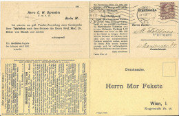 Österreich 1909, Gebr. 3 H. Privat Ganzsache Doppelkarte Marienbader Tabletten - Storia Postale