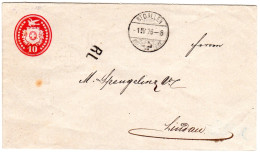 Schweiz 1875, 10 C. Vor-UPU Rayon Limitrophe Brief V. St. Gallen N. Lindau - Cartas & Documentos