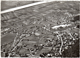 Liechtenstein, Vaduz, Luftaufnahme, 1955 Gebr. Sw-AK - Andere & Zonder Classificatie