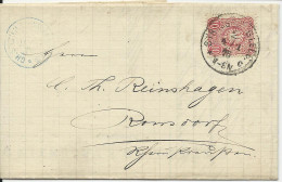 DR 1876, Klaucke Nr.148 STRASSBURG I.ELS.c Auf Brief M 10 Pfge.  - Cartas & Documentos