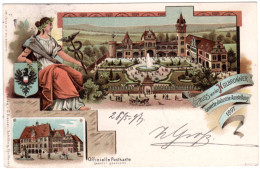 Württemberg 1897, Gebr. 5 Pf. Privatganzsache Gewerbe-Ausstellung Heilbronn - Storia Postale