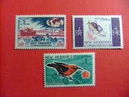 55 NEW HEBRIDES 1966 / EXPLOTACION DE MAGANESIO Y FAUNA / YVERT 242 / 244 MNH - Ongebruikt