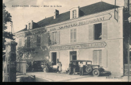 86 --- Saint - Saviol --- Hotel De La Gare - Autres & Non Classés