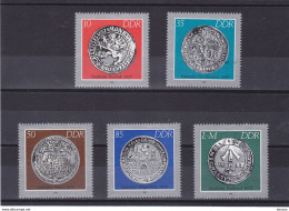 RDA 1986 MONNAIES Yvert 2661-2665, Michel 3040-3044 NEUF** MNH Cote Yv 5 Euros - Nuevos