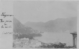 SUISSE - Carte Photo - LUGANO - Vue Prise De La Route - Août 1906 - Lugano