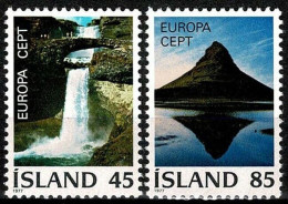 ISLANDIA 1977 - ICELAND - EUROPA CEPT - PAISAJES - YVERT 475/476** - 1977