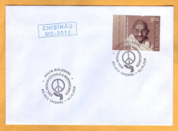 2020  2019 Moldova Moldavie Special Cancellation Stamp "International Day Of Non-Violence" Mahatma Gandhi - Mahatma Gandhi