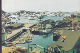 Greenland PPC Sisimiut Holsteinsborg - Havne Og Værftet Harbour & Ship Yard KNI 124 Polar Card (2 Scans) - Greenland