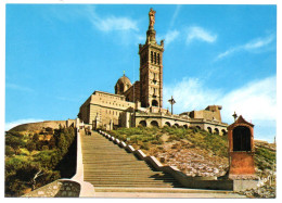 Marsiglia - Notre-Dame-de-la-Garde - Notre-Dame De La Garde, Aufzug Und Marienfigur