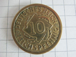 Germany 10 Reichspfennig 1935 F - 10 Rentenpfennig & 10 Reichspfennig