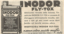 Insetticida Inodor Fly-Tox - Pubblicità Del 1934 - Vintage Advertising - Werbung