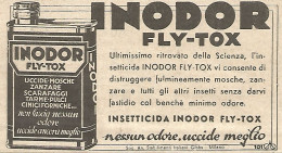 Insetticida Inodor Fly-Tox - Pubblicità Del 1934 - Vintage Advertising - Werbung