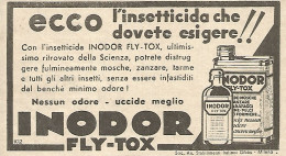 Insetticida Inodor Fly-Tox - Pubblicità Del 1934 - Vintage Advertising - Werbung