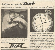 TISSOT Orologio Utilitario Di Precisione - Pubblicità Del 1934 - Advert - Werbung