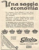 GLAXO Cresce Bambini Robusti - Pubblicità Del 1934 - Vintage Advertising - Werbung