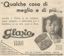 GLAXO Cresce Bambini Robusti - Pubblicità Del 1934 - Vintage Advertising - Werbung