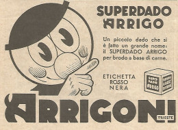 ARRIGONI - Super Dado Arrigo - Pubblicità Del 1934 - Vintage Advertising - Pubblicitari