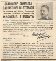 Magnesia BISURATA - Ottaviano Castagnedi - Milano - Pubblicità Del 1931 - Pubblicitari