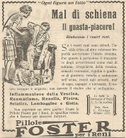 Pillole FOSTER - Mal Di Schiena Il Guasta-piacere - Pubblicità Del 1931 - Pubblicitari