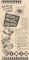 Conservate Le Etichette CIRIO - Ecco I Nostri Premi - Pubblicità Del 1931 - Werbung