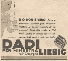 Dadi LIEBIG - E' O Non è Vero... - Pubblicità Del 1931 - Vintage Advert - Werbung