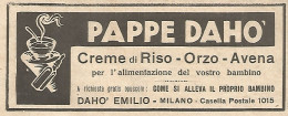 Pappe Dahò - Creme Di Riso - Pubblicità Del 1931 - Vintage Advertising - Werbung