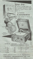 Grafofono COLUMBIA - Buono Da Lire 1 - Pubblicità Del 1931 - Vintage Ad - Advertising