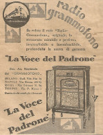 La Voce Del Padrone - Radio-Grammofono - Pubblicità Del 1931 - Vintage Ad - Werbung