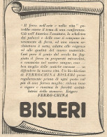 Liquore Ferro-China BISLERI - Pubblicità Del 1931 - Vintage Advertising - Advertising