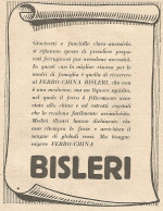 Liquore Ferro-China BISLERI - Pubblicità Del 1931 - Vintage Advertising - Advertising