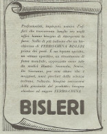 Liquore Ferro-China BISLERI - Pubblicità Del 1931 - Vintage Advertising - Advertising