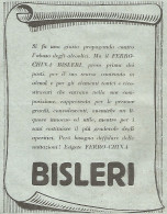 Liquore Ferro-China BISLERI - Pubblicità Del 1931 - Vintage Advertising - Advertising