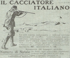 Il Cacciatore Italiano - Pubblicità Del 1930 - Vintage Advertising - Advertising