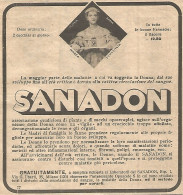 SANADON - Pubblicità Del 1930 - Vintage Advertising - Publicités