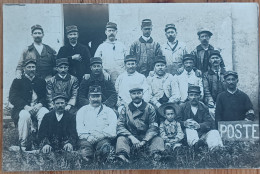 LURY SUR ARNON  POSTE POSTIERS MILITAIRES VAGUEMESTRE    CARTE PHOTO MAGASIN DEVANTURE - Autres & Non Classés