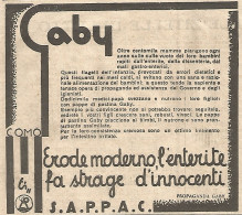 Pastina GABY - Pubblicità Del 1930 - Vintage Advertising - Publicités