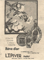 Profumo Reve D'or - L.T. PIVER - Pubblicità Del 1930 - Vintage Advertising - Publicités