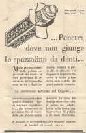 COLGATE - Penetra Dove Non Giunge Lo Spazzolino... - Pubblicità Del 1930 - Publicités