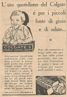 L'uso Quotidiano Del COLGATE è Per I Piccoli Fonte.. - Pubblicità Del 1930 - Publicités