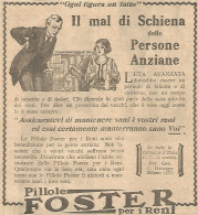 Pillole FOSTER Per I Reni - Pubblicità Del 1930 - Vintage Advertising - Publicités
