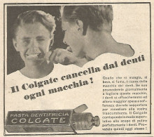 Pasta Dentifricia COLGATE - Pubblicità Del 1934 - Vintage Advertising - Reclame