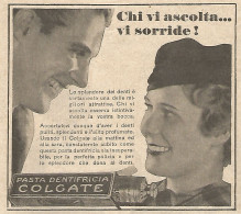 Pasta Dentifricia COLGATE - Pubblicità Del 1934 - Vintage Advertising - Reclame