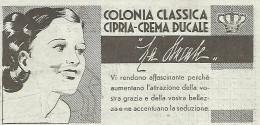 LA DUCALE - Colonia Classica - Pubblicità Del 1934 - Vintage Advertising - Reclame