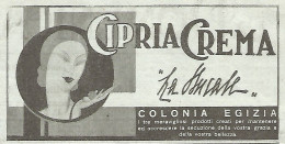 LA DUCALE - Colonia Egizia - Pubblicità Del 1934 - Vintage Advertising - Reclame