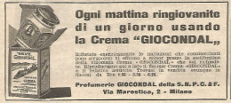 Crema GIOCONDAL - Pubblicità Del 1934 - Vintage Advertising - Advertising