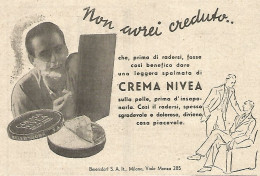 Crema NIVEA - Non Avrei Creduto... - Pubblicità Del 1934 - Vintage Advert - Publicités